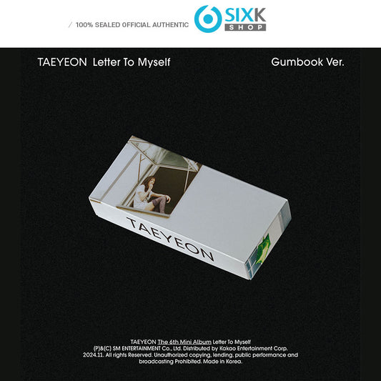 TAEYEON 6th Mini Album [Letter To Myself] Gumbook Ver (Smart Ver)