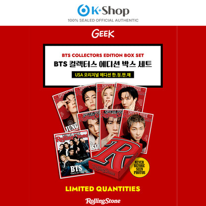 BTS COLLECTORS EDITION BOX SET (LIMITED QUANTITIES RollingStone)