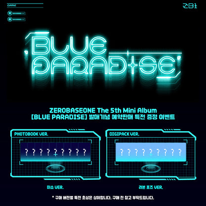 ZEROBASEONE The 5th Mini Album [BLUE PARADISE][+APPLE MUSIC FACE TO FACE]