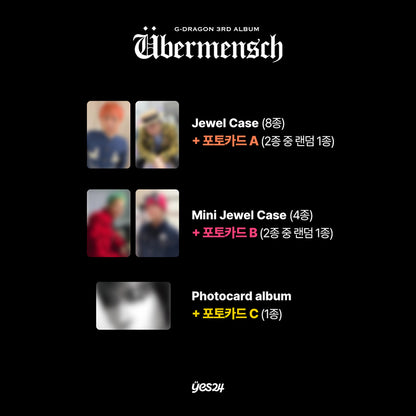 G-DRAGON 3RD ALBUM [Übermensch] PHOTOCARD ALBUM ver. (+Online Benefit)